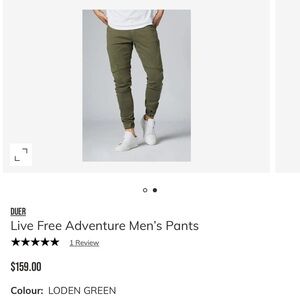 Do/Er Men's Cargo Pants in Loden Green